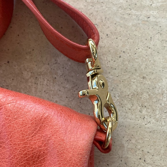 Tory Burch Dena 3-Way Orange Leather Crossbody Bag - Picture 2 of 6